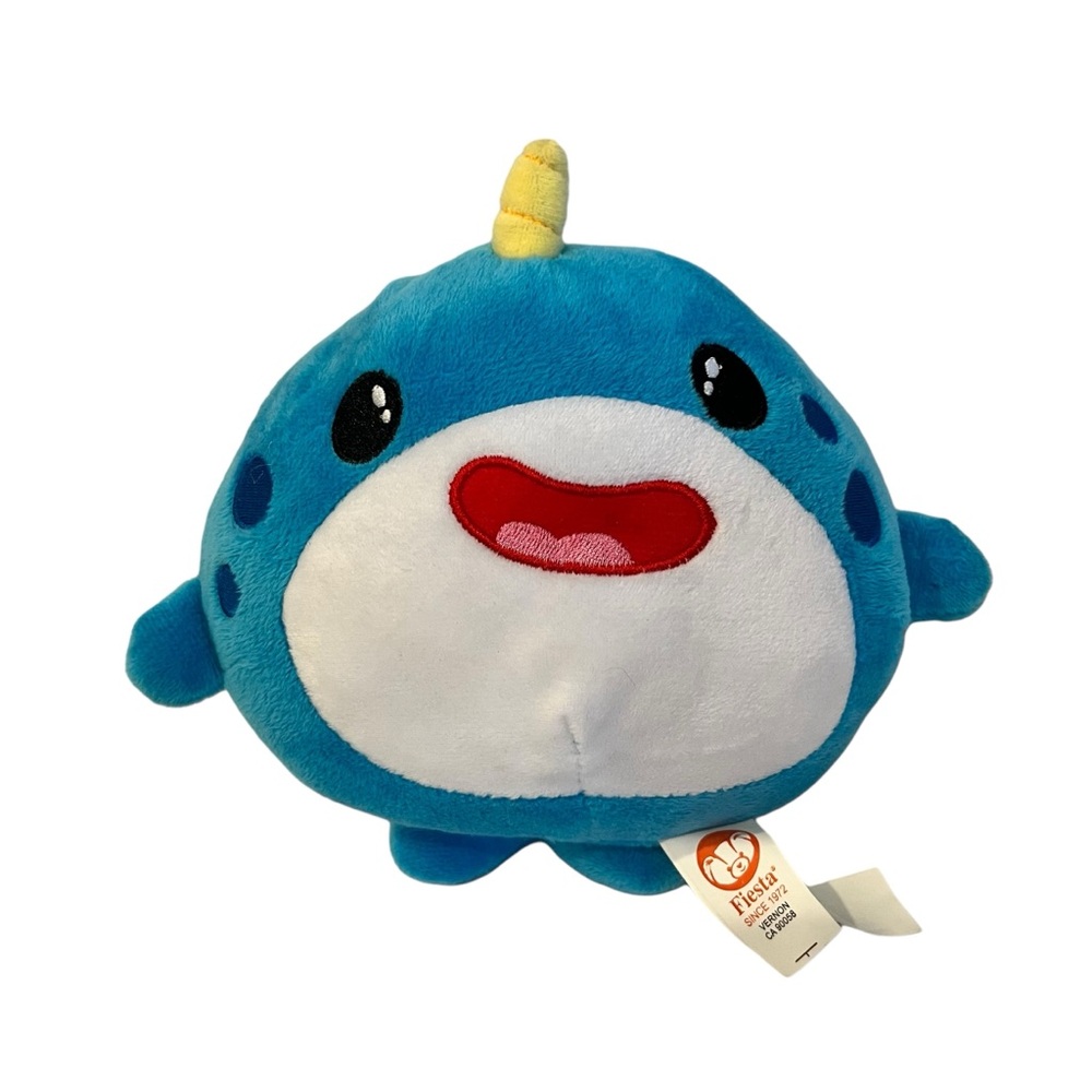 Fiesta Gumballs 2, Plush 8.5" Blue Narwhal
